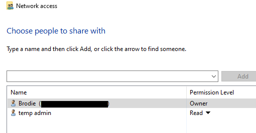 How to login to network share when Microsoft Account is tied to