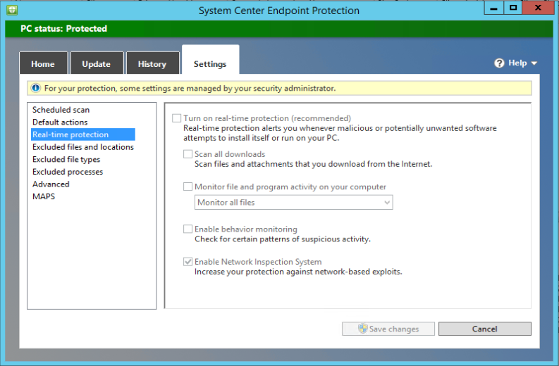 SCEP - Real-time protection on SCCM Site Server is turned off ...