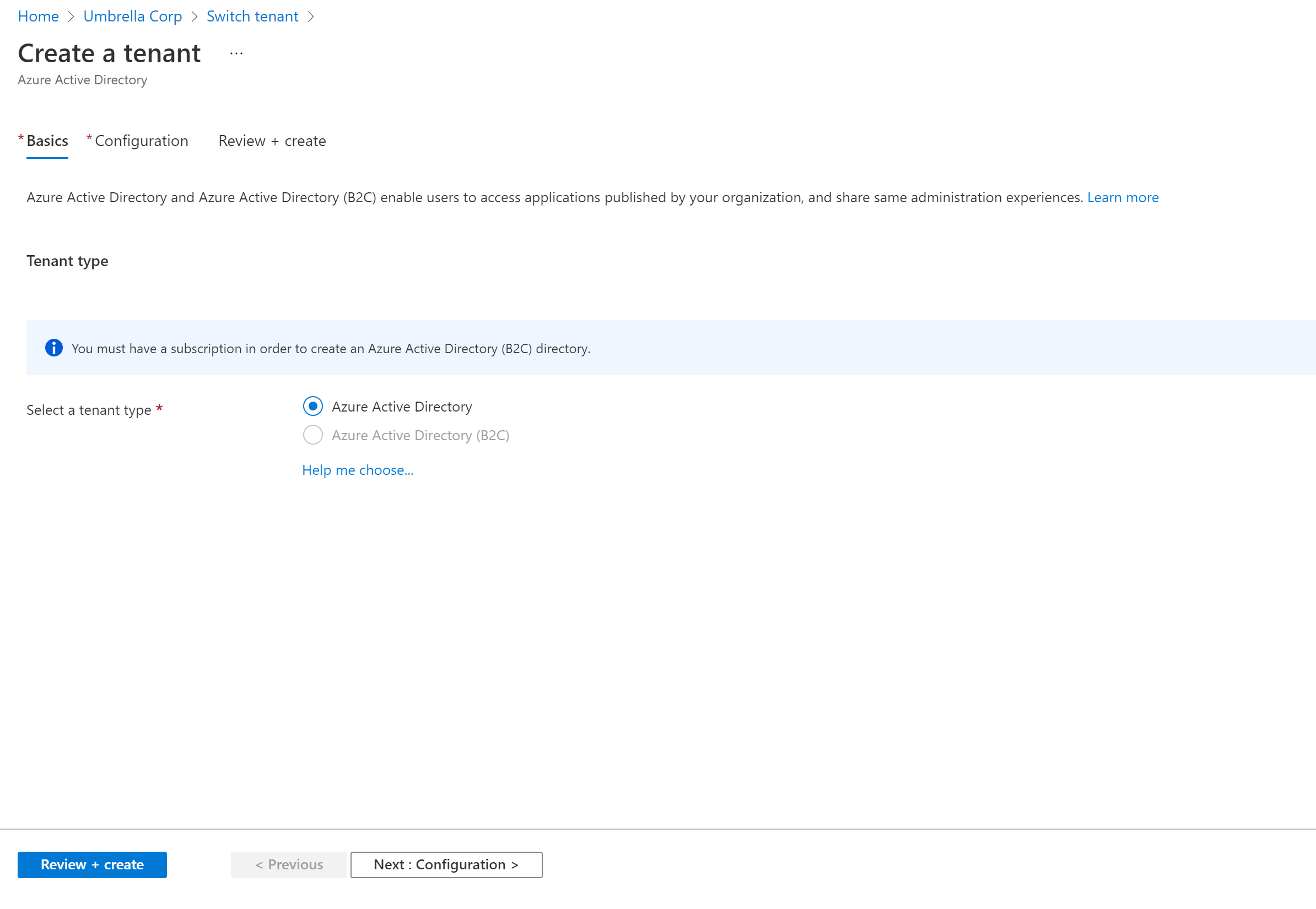 How do I create an AAD Tenant? - Microsoft Q&A