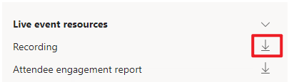 Problem with download live recording - Microsoft Q&A