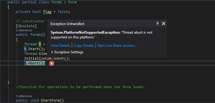 Sort of Exception C# - Microsoft Q&A
