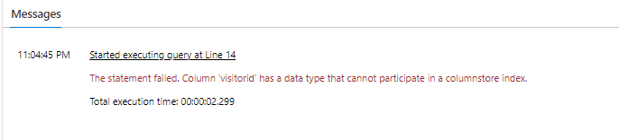 tryting to create a temp table in a session to use later in that ...