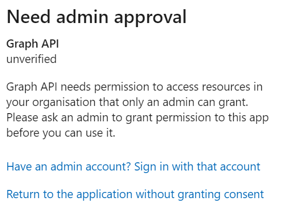 Need Admin Approval - Microsoft Q&A