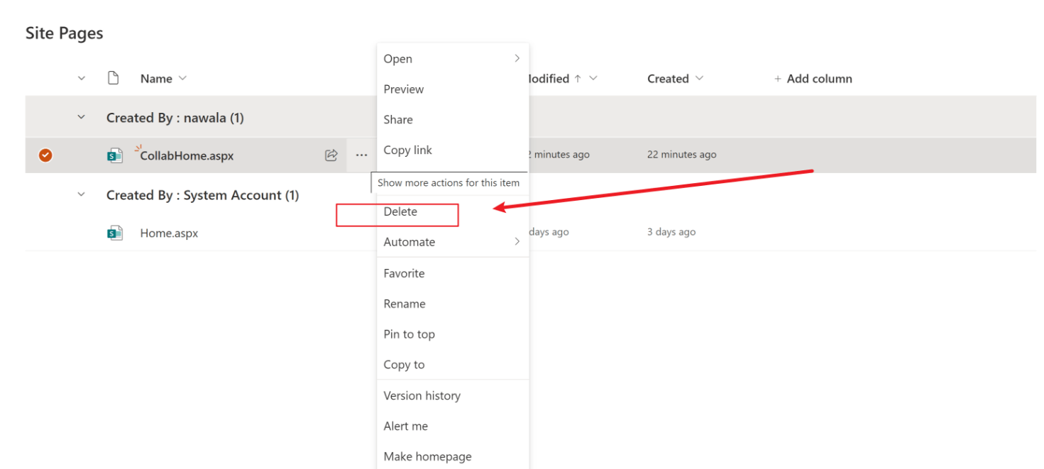 Pages in SharePoint Online - Microsoft Q&A