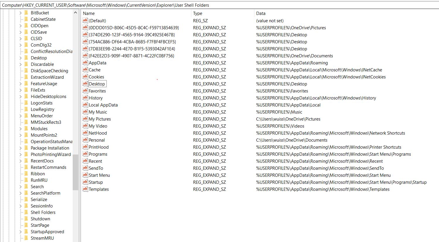 System Folders: Downloads, and Desktop system folders are same name ...
