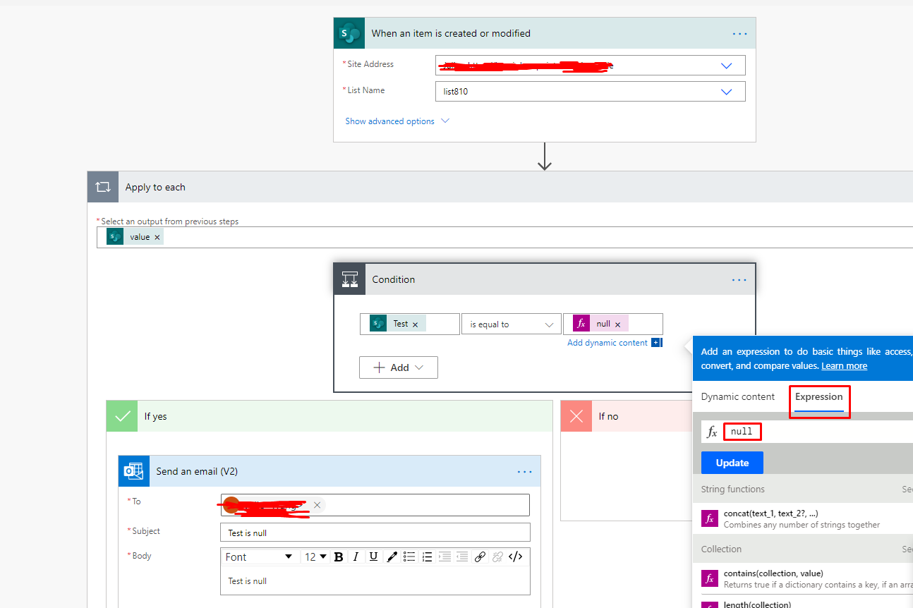 Flow to Sharepoint - Trigger when a feild s - Microsoft Q&A