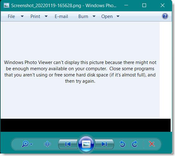 Windows Photo Viewer can't display this picture - Microsoft Q&A