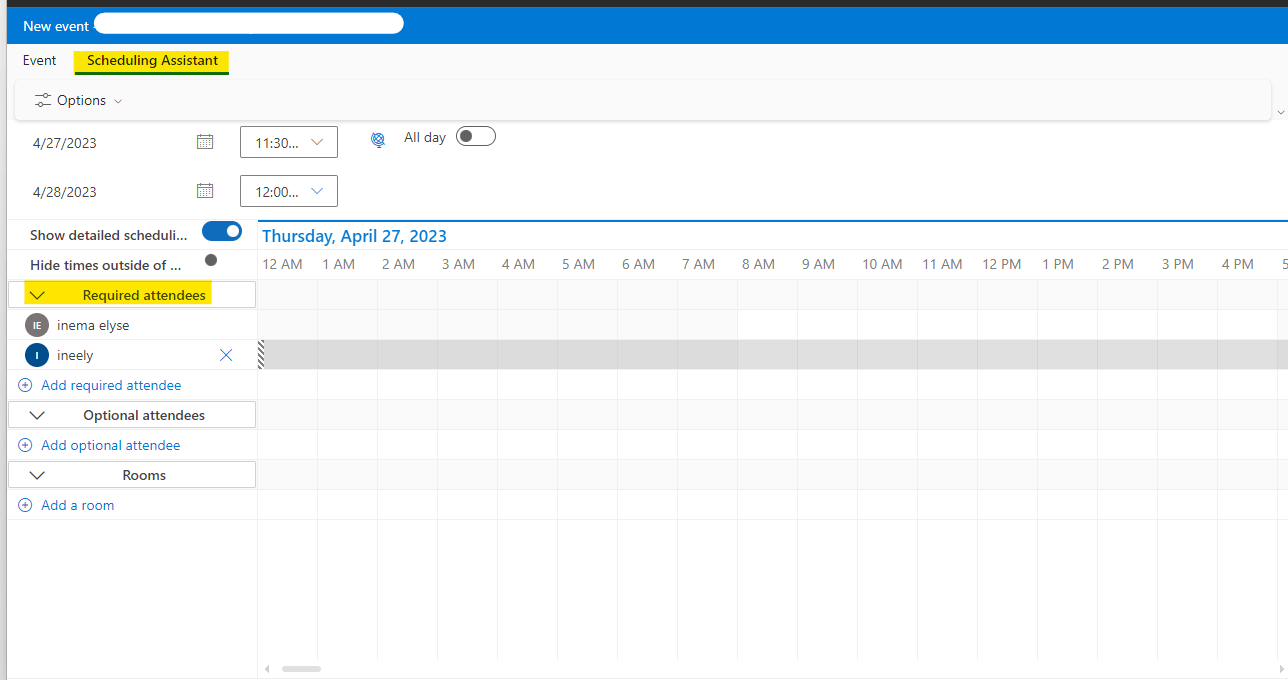 Scheduling Poll is not including the organizer. - Microsoft Q&A