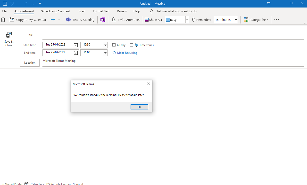 Can t Schedule Teams Meeting On Outlook Microsoft Q A can-t-schedule-teams-meeting-on-outlook-microsoft-q-a
