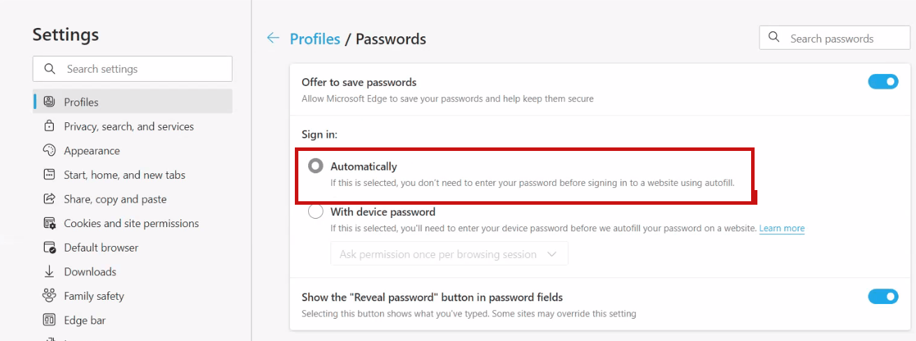 Saved login and password not working - Microsoft Q&A