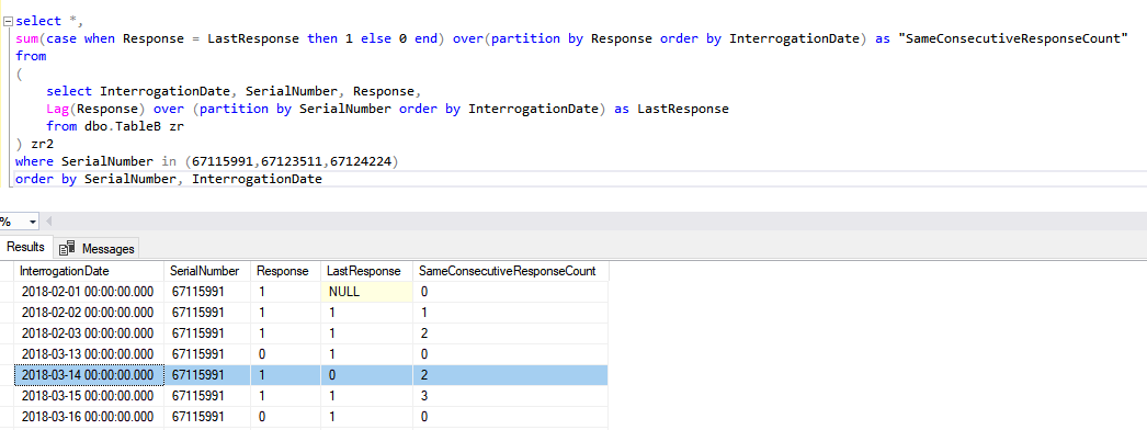 How to interpret result from Lag() function - Microsoft Q&A