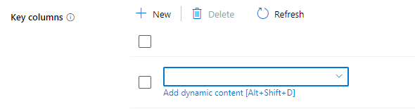 Dynamic Key Columns in Data Copy Upsert operation - Microsoft Q&A