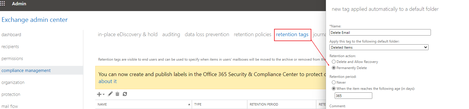 delete emails from specific folder by date range - Microsoft Q&A