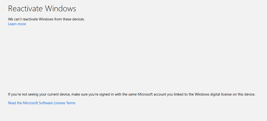 Bios update deactivated windows 10 and I can't reactivate it ...