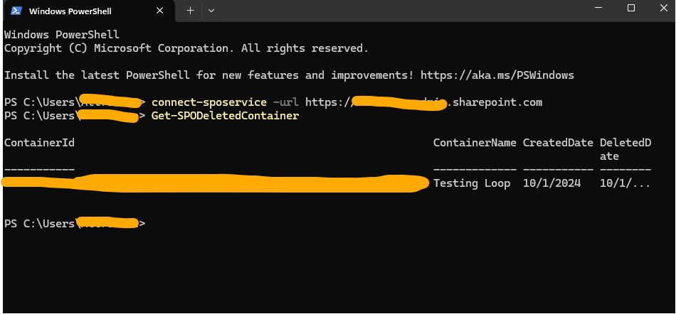 How do I undo a WORKSPACE LOOP? - Microsoft Q&A