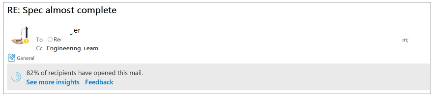 Outlook Insights - Track email open rate not showing up - Microsoft Q&A