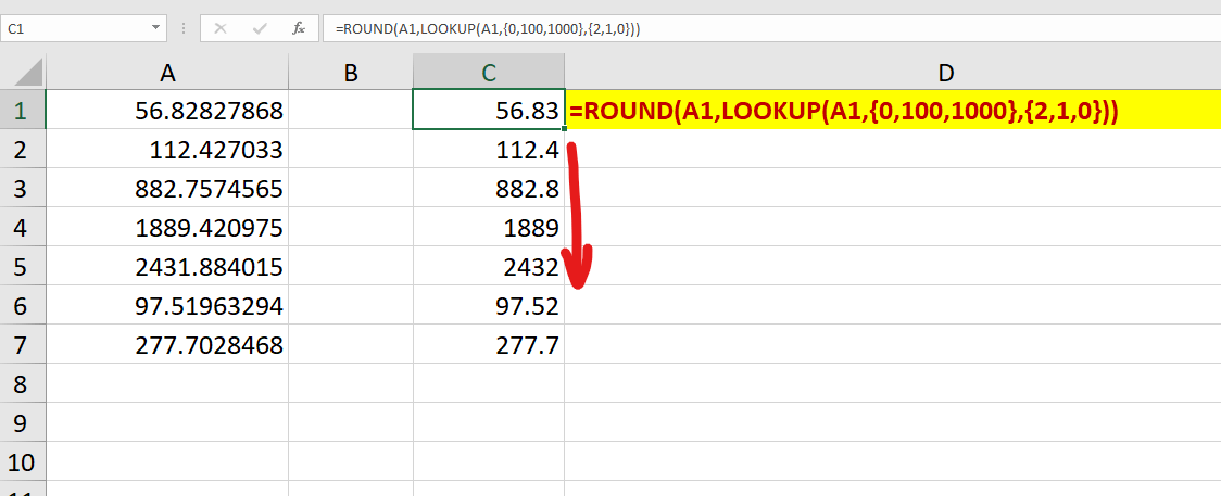 Excel - How to Automatically Round a Number Based on Value - Microsoft Q&A