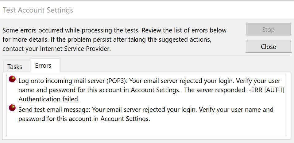 Unable to configure Singnet POP Mail under Microsoft Outlook 2021 ...