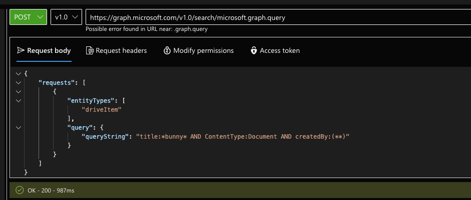 Microsoft Graph Java SDK Duplicate Search Hits - Microsoft Q&A