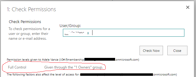 SharePoint users with full control permissions cannot add more users ...