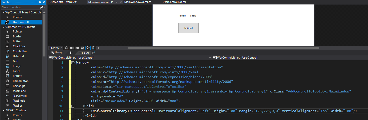 in WPF i cant add any refrance or dll to my toolbox - Microsoft Q&A
