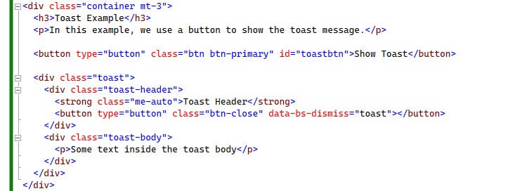 Display a Bootstrap Toast OnGet - Microsoft Q&A