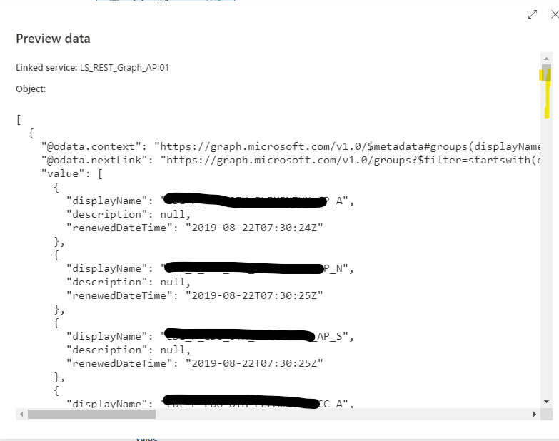 Copy activity with REST source - mapping JSON to SQL - Microsoft Q&A