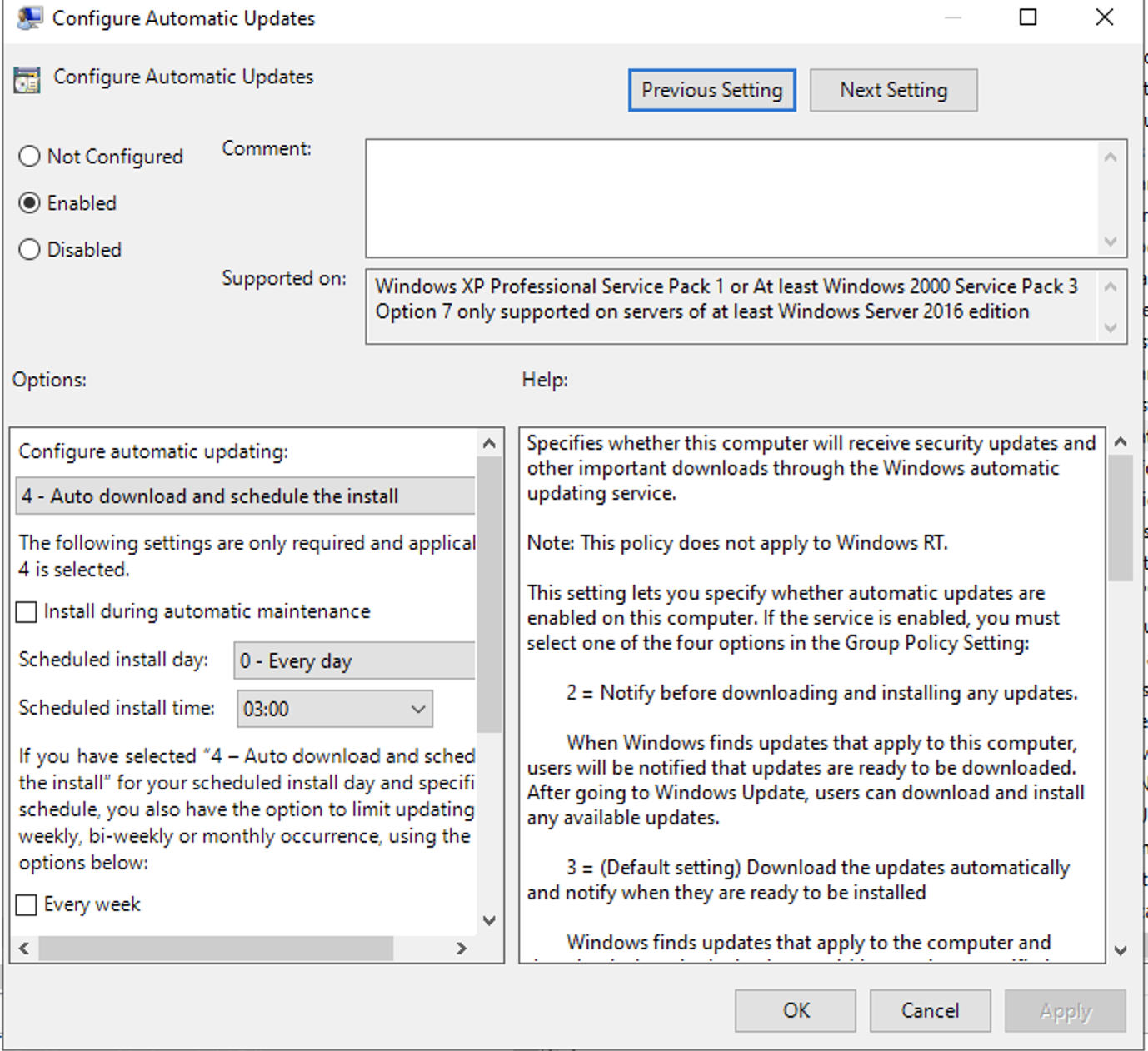 Should "Configure Automatic Updates" GPO work without WSUS? Microsoft Q&A