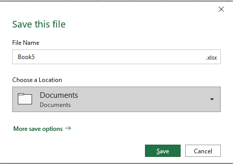 Excel Open and Save Dialogs - Microsoft Q&A