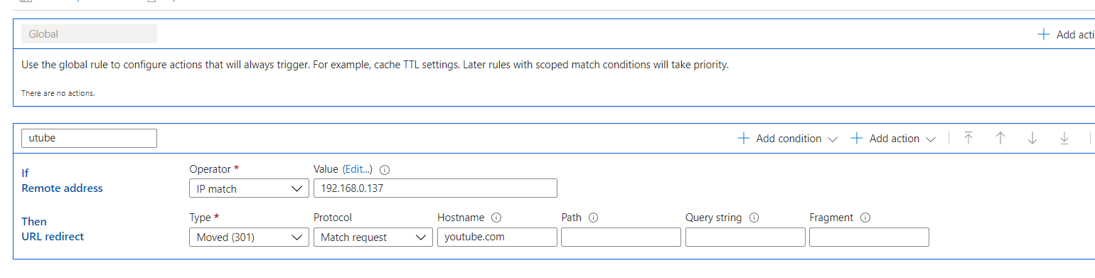 Azure CDN rules engine not reflecting - Microsoft Q&A