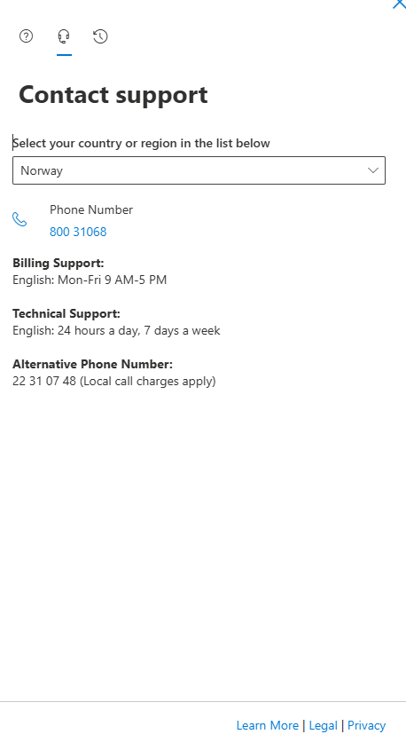 Contact support