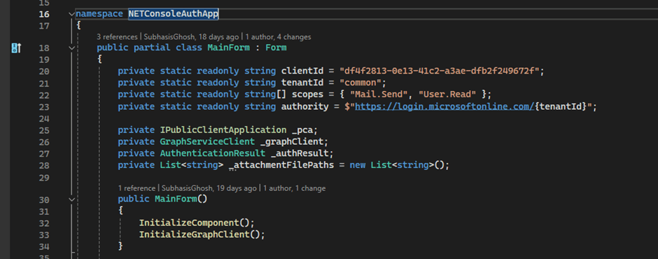 Building an app to send email using Microsoft Graph API through which ...