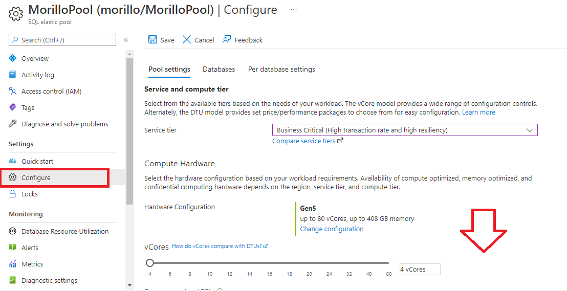 Business Tier elastic pool zone redundancy - Microsoft Q&A
