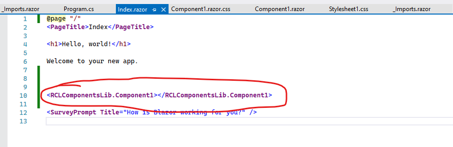     <RCLComponentsLib.Component1></RCLComponentsLib.Component1>