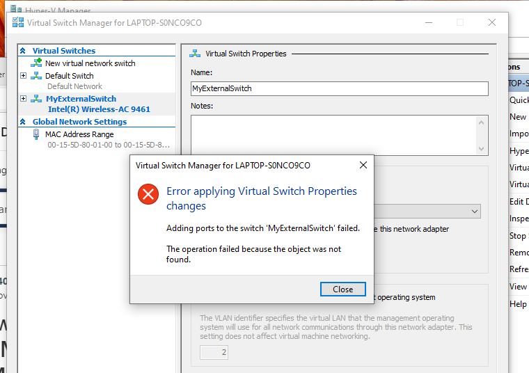 I cannot setup network in hyper-v in winndows 10 pro, can you help ...