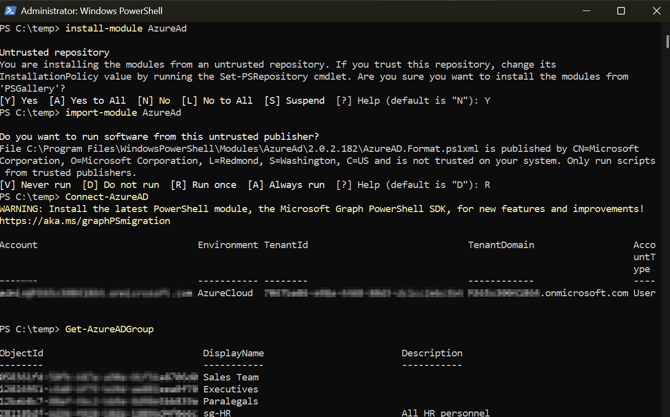 AzureAdPowerShell