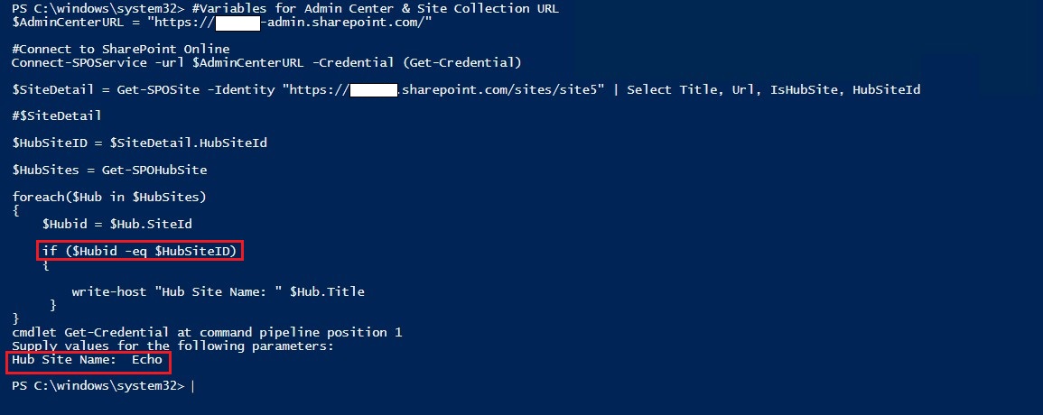 Hub Site Name - Microsoft Q&A