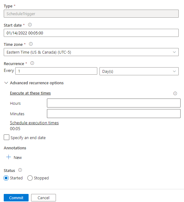 Synapse trigger time zone - Microsoft Q&A