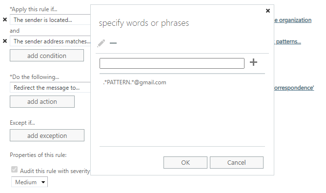 O365 Exchange Transport Rule regex issues - Microsoft Q&A