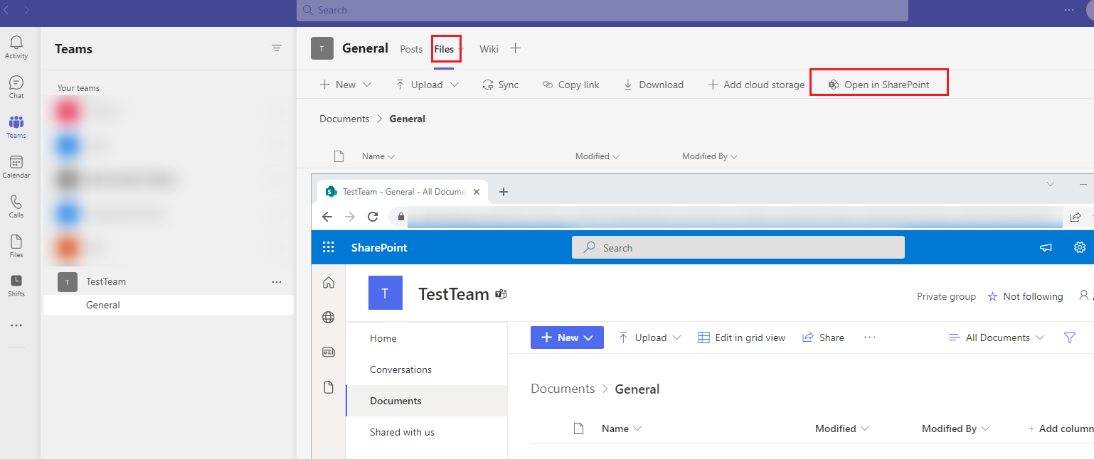 how to add a shared file to microsoft teams