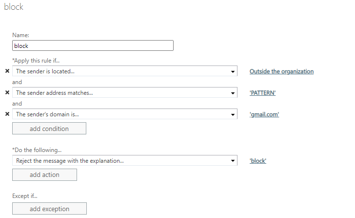 O365 Exchange Transport Rule regex issues - Microsoft Q&A