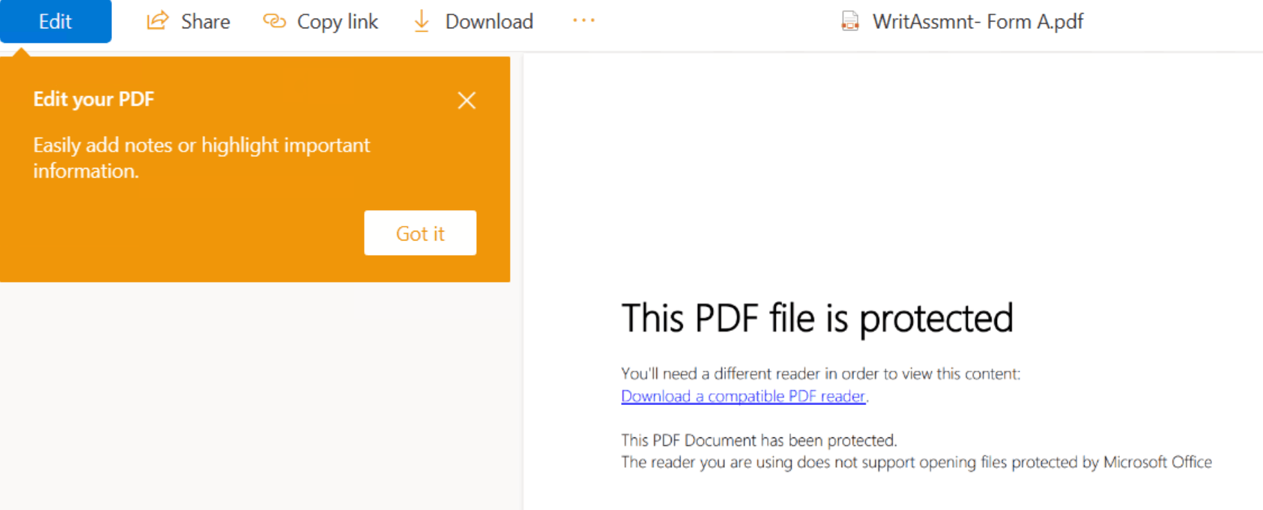 How to read PDF documents in IRM protected library ? - Microsoft Q&A