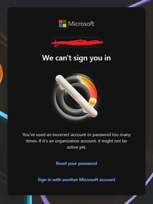 I cannot sign into my account - Microsoft Q&A