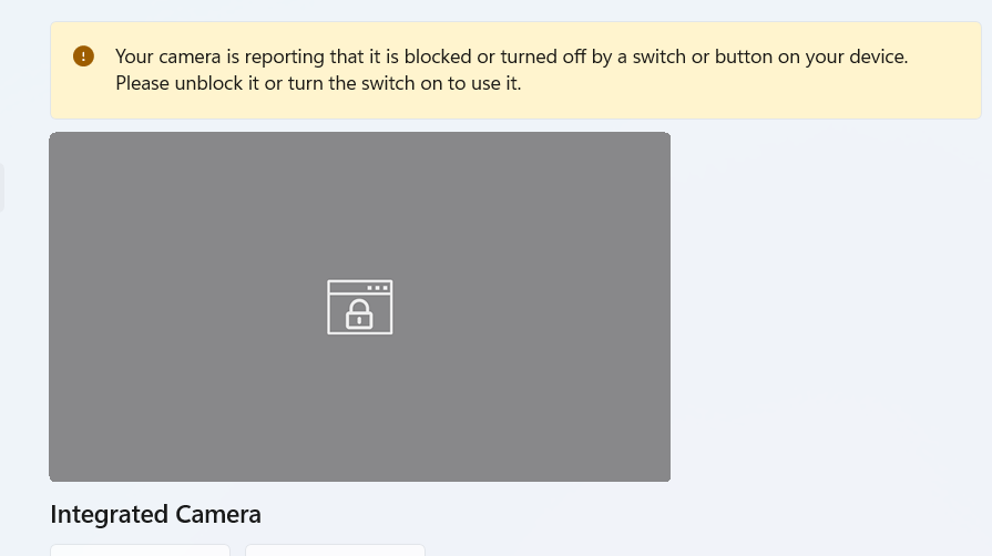 My laptop camera blocked - Microsoft Q&A