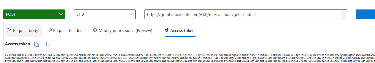 Microsoft Calendar API Access Token Microsoft Q A