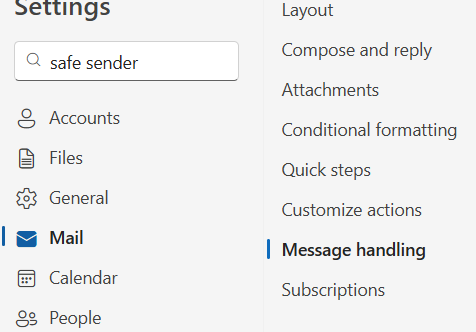 I want to stop emails going to junk - Microsoft Q&A