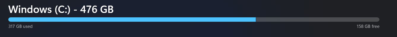 Why does my SSD show incorrect space but in settings its correct ...