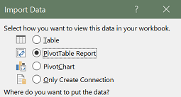 Multiple data sources for Pivot table - Microsoft Q&A