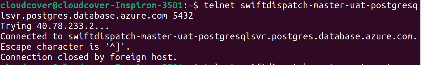 Connection issue on my Postgre Db - Microsoft Q&A