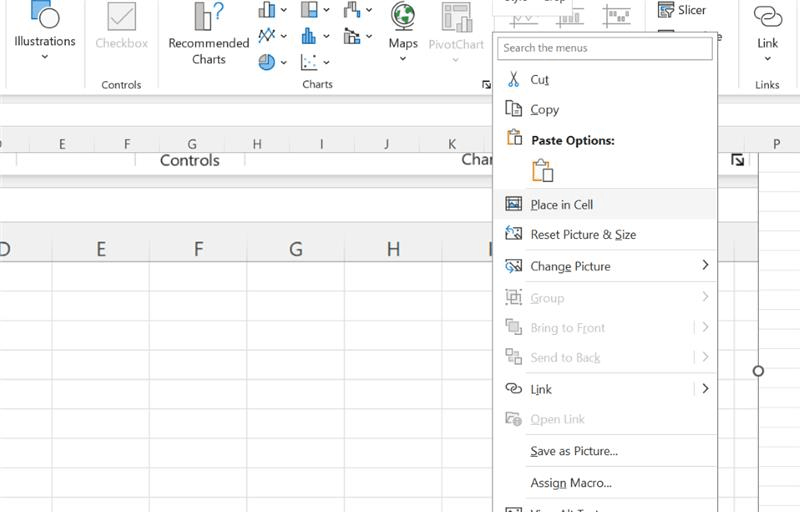 Excel中Place in Cell选项不可用 - Microsoft Q&A